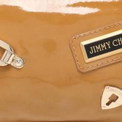 Jimmy Choo Mustard Patent Leather Chain Clutch