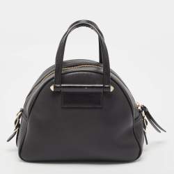Pre Owned Jimmy Choo Black Leather Small Varenne Bowler Bag