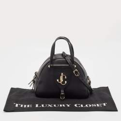 Pre Owned Jimmy Choo Black Leather Small Varenne Bowler Bag