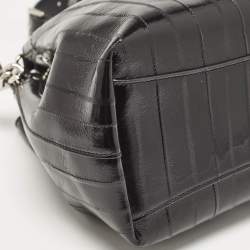 Pre Owned Jimmy Choo Black Eel Leather BonBon Bucket Bag