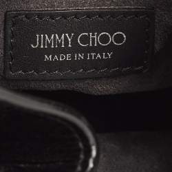 Pre Owned Jimmy Choo Black Eel Leather BonBon Bucket Bag