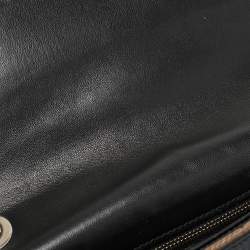 Pre Owned Jimmy Choo Black Patent Leather Rebel Flap Shoulder Bag