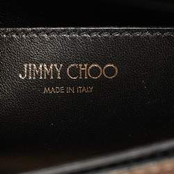 Pre Owned Jimmy Choo Black Patent Leather Rebel Flap Shoulder Bag