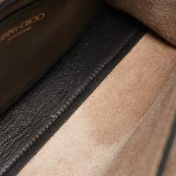 Pre Owned Jimmy Choo Black Patent Leather Rebel Flap Shoulder Bag