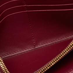 Jimmy Choo Burgundy Leather Continental Wallet