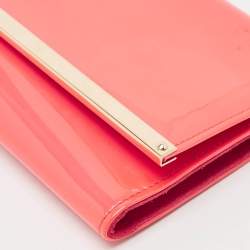 Jimmy Choo Red Patent Leather Maia Clutch