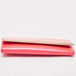 Jimmy Choo Red Patent Leather Maia Clutch