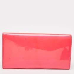 Jimmy Choo Red Patent Leather Maia Clutch
