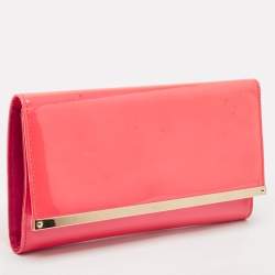 Jimmy Choo Red Patent Leather Maia Clutch