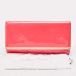 Jimmy Choo Red Patent Leather Maia Clutch