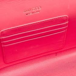 Jimmy Choo Red Patent Leather Maia Clutch