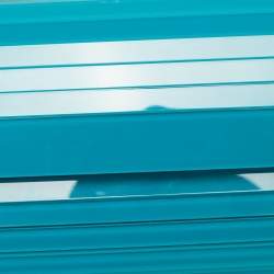 Pre Owned Jimmy Choo Teal Blue Acrylic Sweetie Clutch