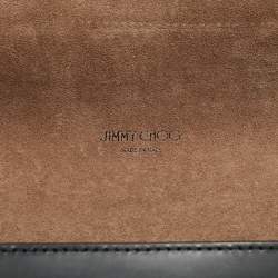 Jimmy Choo Black Leather Lockett City Shoulder Bag