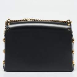 Jimmy Choo Black Leather Lockett City Shoulder Bag