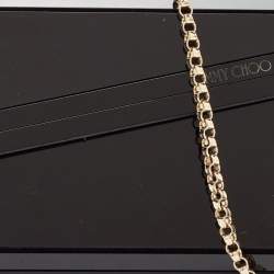 Pre Owned Jimmy Choo Black Acrylic and Leather Candy Chain Clutch