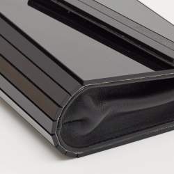 Pre Owned Jimmy Choo Black Acrylic and Leather Candy Chain Clutch