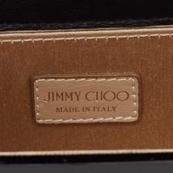 Pre Owned Jimmy Choo Black Acrylic and Leather Candy Chain Clutch