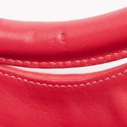 Jimmy Choo Pink Raffia and Leather Front Pocket Tote