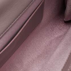 Jimmy Choo Old Rose Suede Varenne Chain Clutch