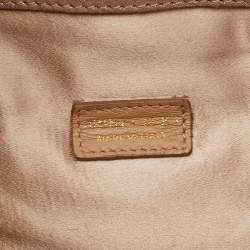 Jimmy Choo Gold Glitter Suede Chandra Clutch