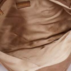 Jimmy Choo Gold Glitter Suede Chandra Clutch