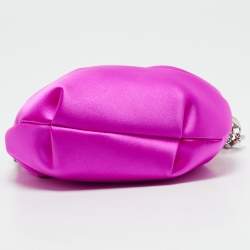 Jimmy Choo Pink Satin Bonny Chain Clutch
