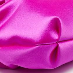Jimmy Choo Pink Satin Bonny Chain Clutch