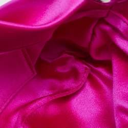 Jimmy Choo Pink Satin Bonny Chain Clutch
