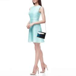 Jimmy Choo Blue Acrylic and Leather Candy Chain Clutch
