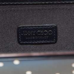 Jimmy Choo Blue Acrylic and Leather Candy Chain Clutch