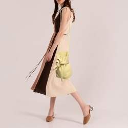 Pre Owned Jimmy Choo Yellow Leather Eve Bucket Bag