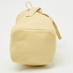 Pre Owned Jimmy Choo Yellow Leather Eve Bucket Bag