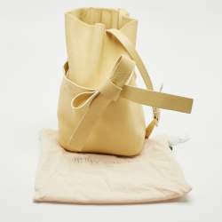 Pre Owned Jimmy Choo Yellow Leather Eve Bucket Bag