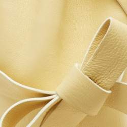 Pre Owned Jimmy Choo Yellow Leather Eve Bucket Bag