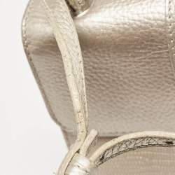 Jimmy Choo Metallic Beige Lizard Embossed Leather Rebel Crossbody Bag