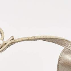 Jimmy Choo Metallic Beige Lizard Embossed Leather Rebel Crossbody Bag