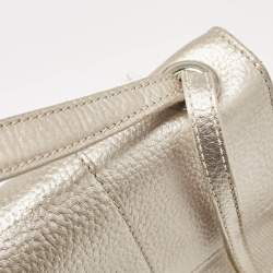 Jimmy Choo Metallic Beige Lizard Embossed Leather Rebel Crossbody Bag