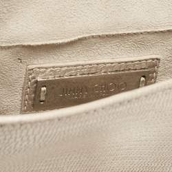 Jimmy Choo Metallic Beige Lizard Embossed Leather Rebel Crossbody Bag