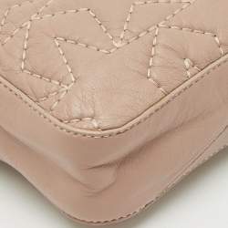 Jimmy Choo Beige Leather Star Haya Crossbody Bag