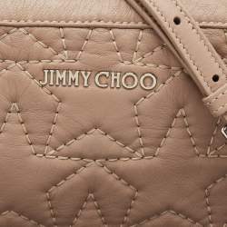 Jimmy Choo Beige Leather Star Haya Crossbody Bag