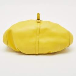 Jimmy Choo Yellow Leather Tulita Charm Shoulder Bag