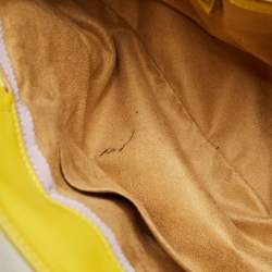 Jimmy Choo Yellow Leather Tulita Charm Shoulder Bag
