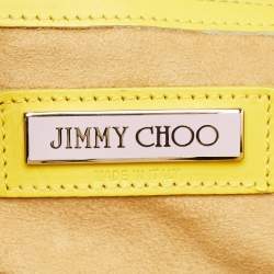 Jimmy Choo Yellow Leather Tulita Charm Shoulder Bag