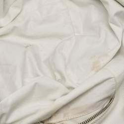 Jimmy Choo White Leather Dessy Satchel