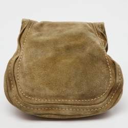 Jimmy Choo Light Brown Suede Mini Flap Crossbody Bag