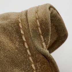 Jimmy Choo Light Brown Suede Mini Flap Crossbody Bag