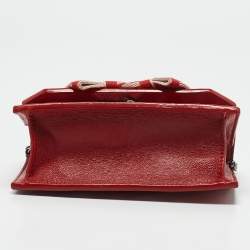 Jimmy Choo Red Canvas and Leather Finley Logo Crossbody Bag
