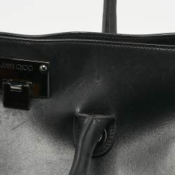 Jimmy Choo Black Leather Riley Tote