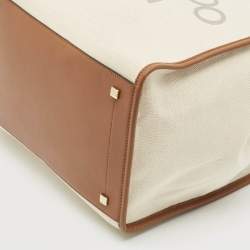Jimmy Choo Tan/natural Canvas Varenne Tote