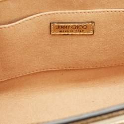 Jimmy Choo Gold Quilted Leather Avenue Clutch